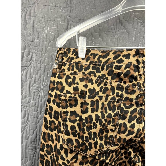 Nine West Jeans High Rise Cigarette Skinny Animal Print Denim Jeans SZ 10:NWT - Picture 3 of 8